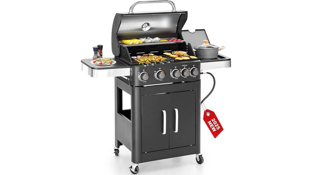 dual function propane grill