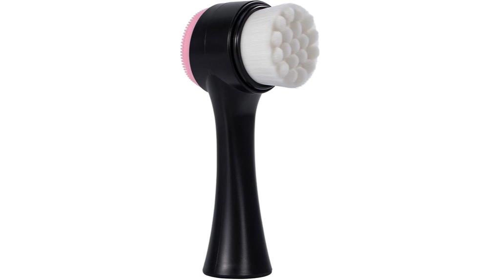 dual purpose facial cleansing brush