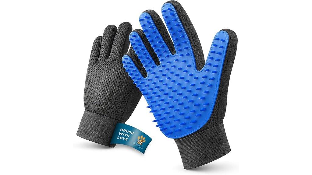 dual purpose shedding gloves