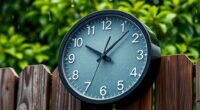 durable outdoor clock selection