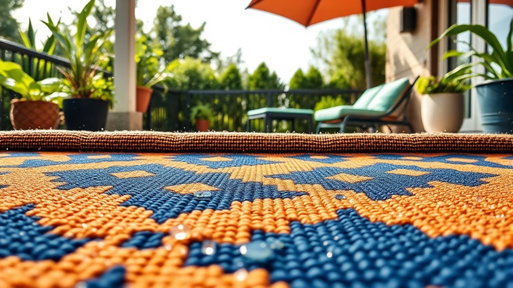 durable weather resistant outdoor rug