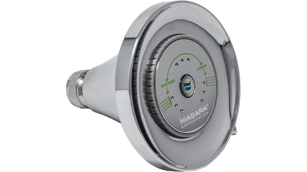 earth luxe high efficiency showerhead