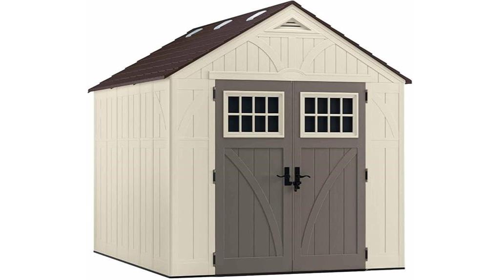 eight foot by ten foot resin shed