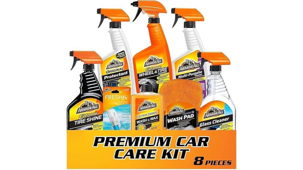 eight piece car care kit