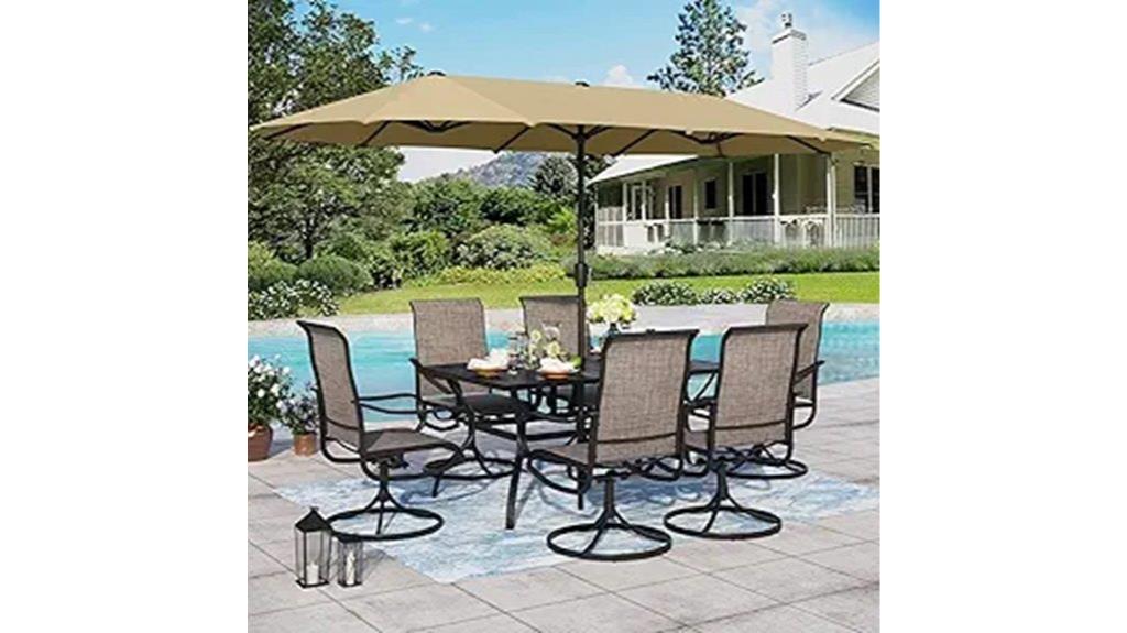 eight piece patio set