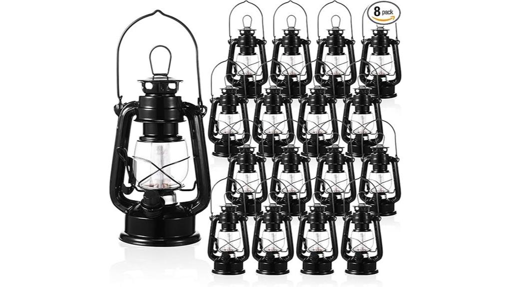 eight vintage led lanterns