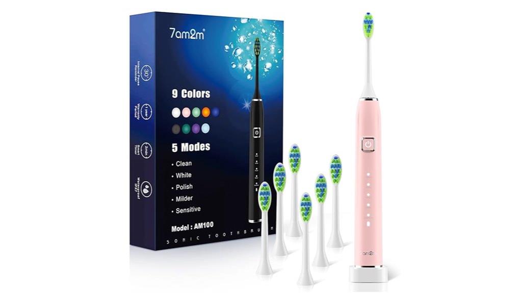 electric toothbrush with six heads