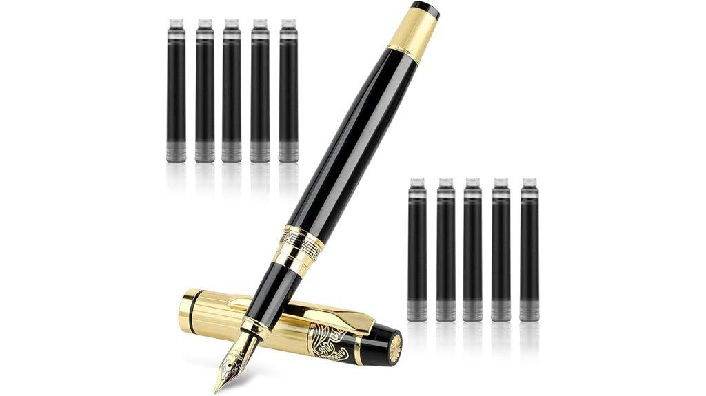 elegant metal fountain pen