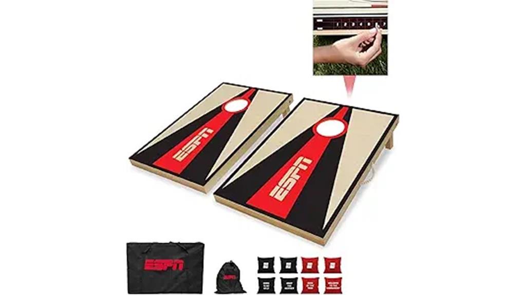 espn cornhole set bundle