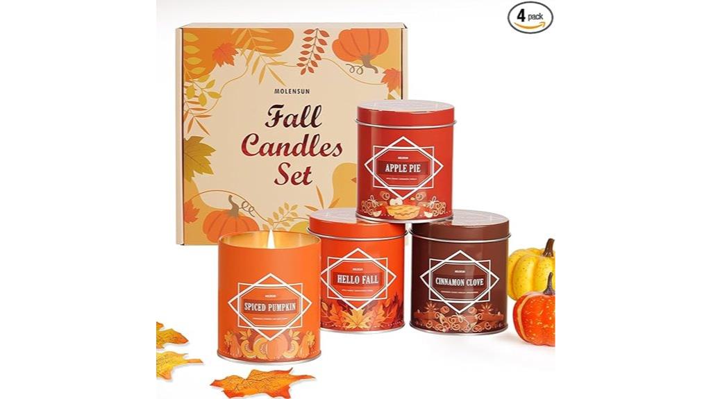 fall candle gift set