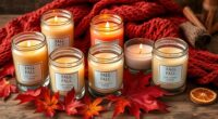 fall scented soy candles