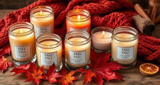 fall scented soy candles