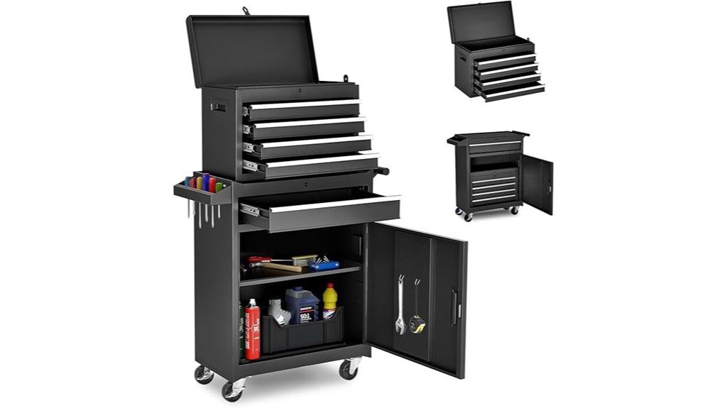 five drawer rolling toolbox