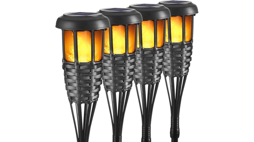 flickering flame solar torches