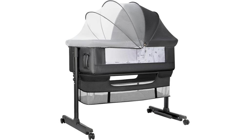 foldable portable bedside bassinet