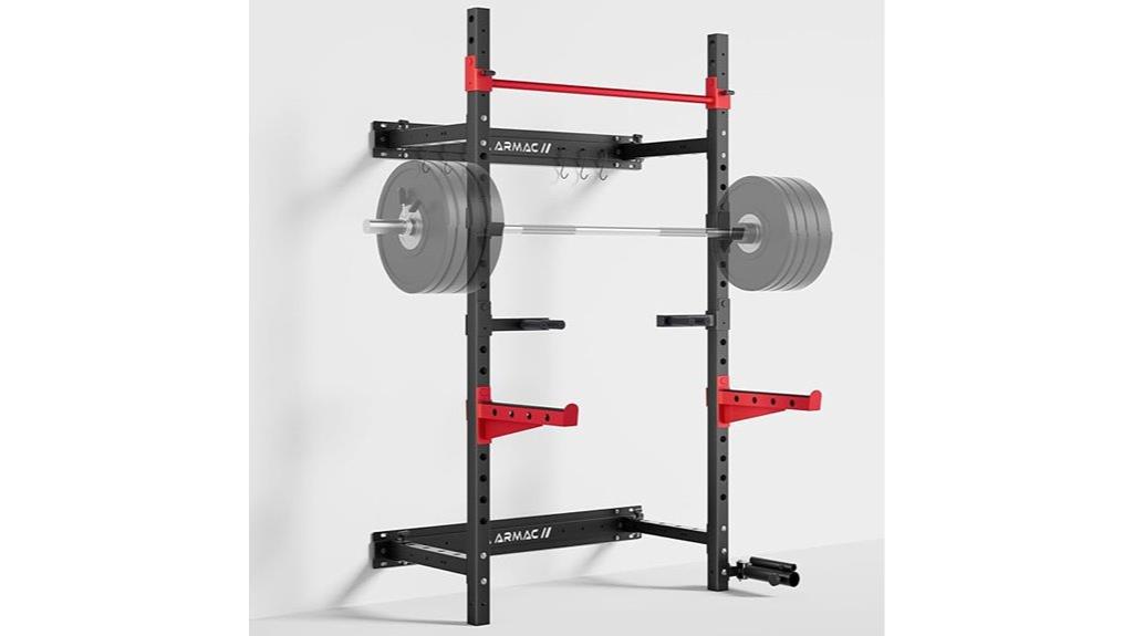 foldable power rack with pull up bar