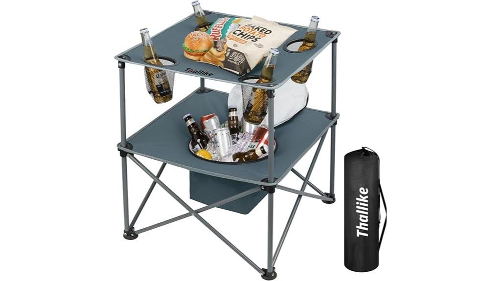 folding picnic table cooler
