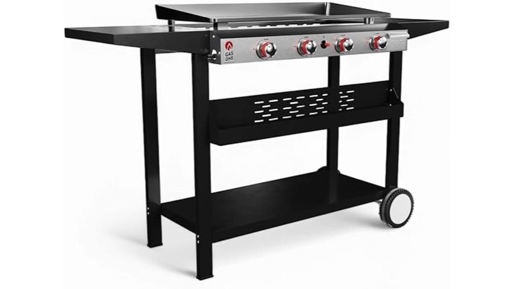 four burner flat top grill