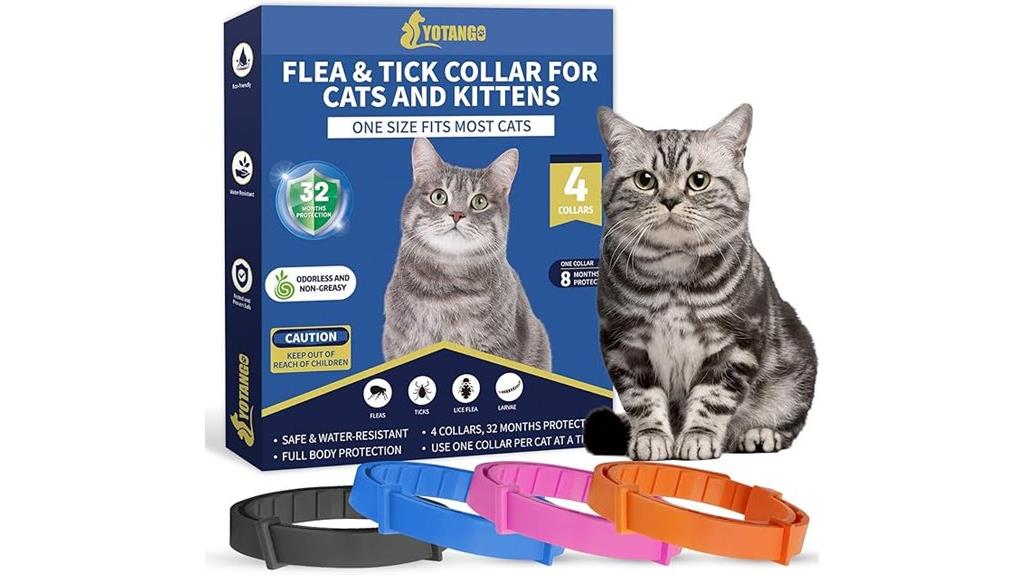 four pack cat flea collars
