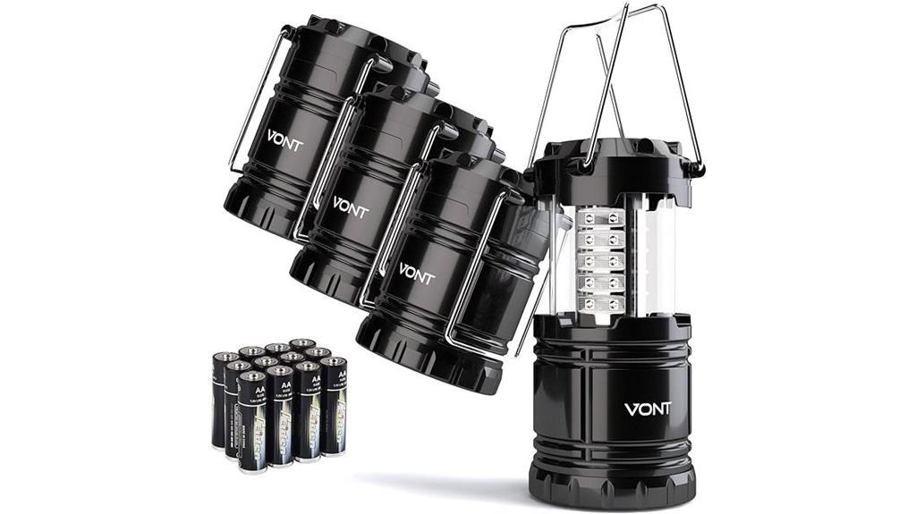 four pack led lanterns