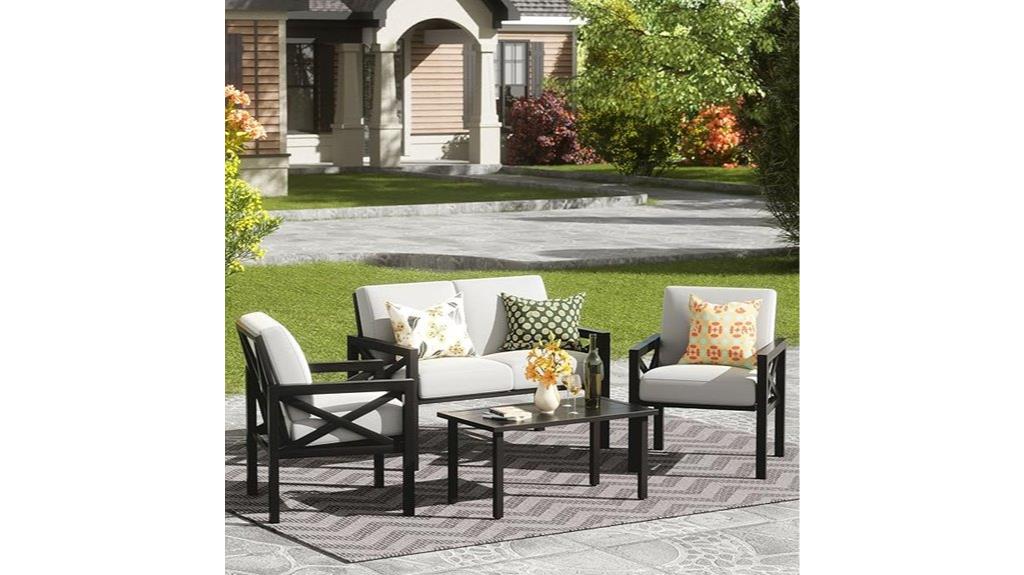 four piece patio furniture