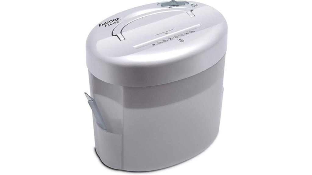 four sheet cross cut shredder