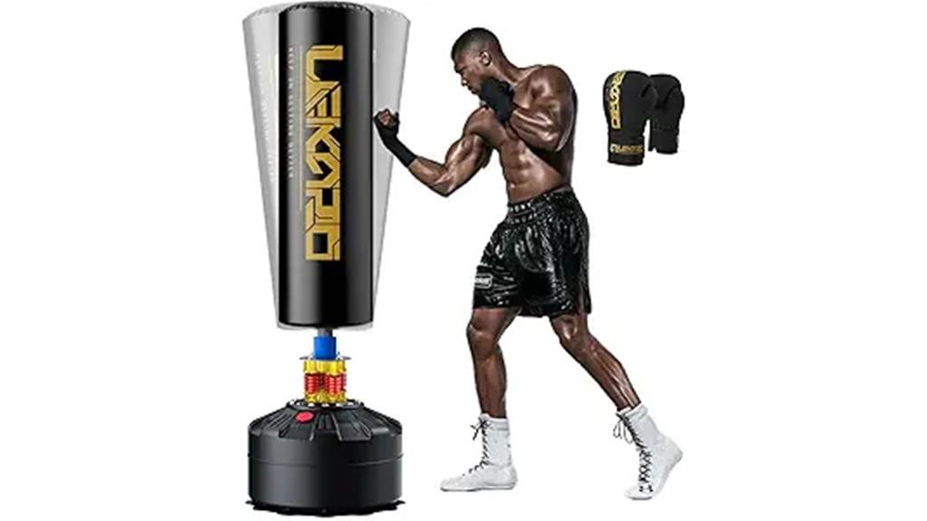 freestanding punching bag set