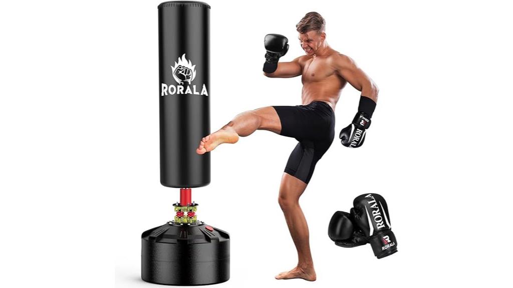 freestanding punching bag set