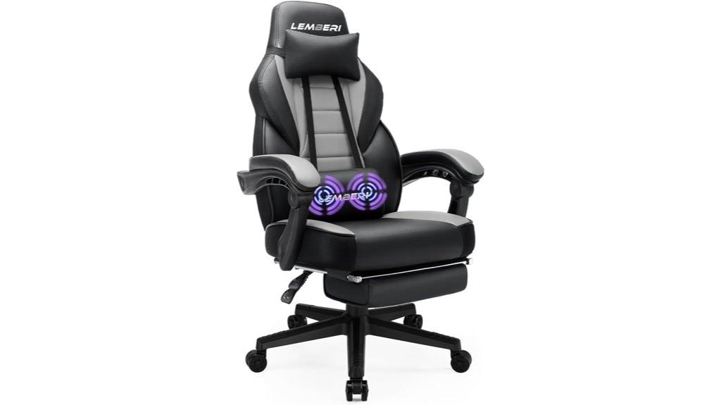 gaming chair with footrest
