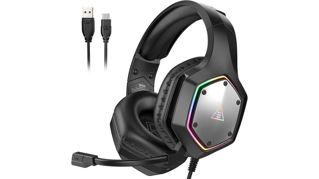 gaming headset with rgb