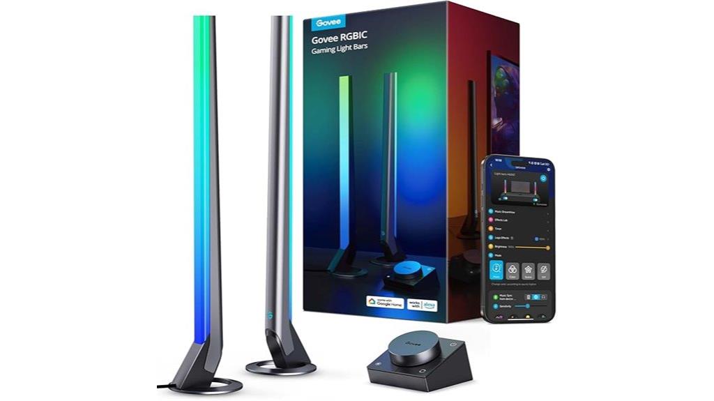 gaming light bars with rgbic