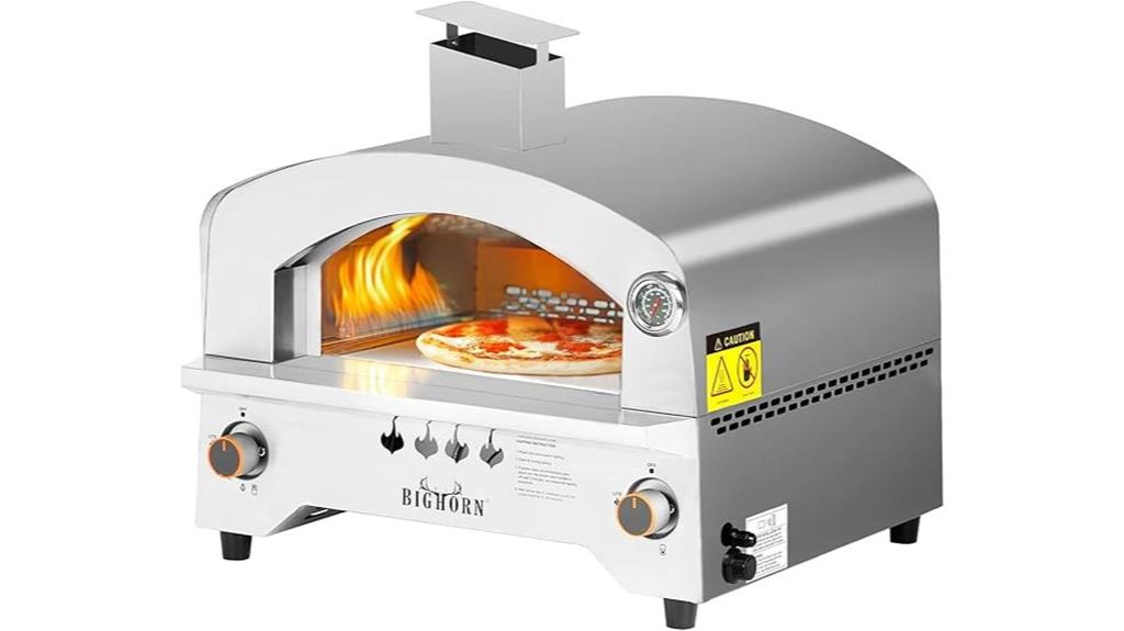 gas powered pizza oven