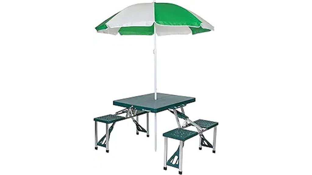 green picnic table combo