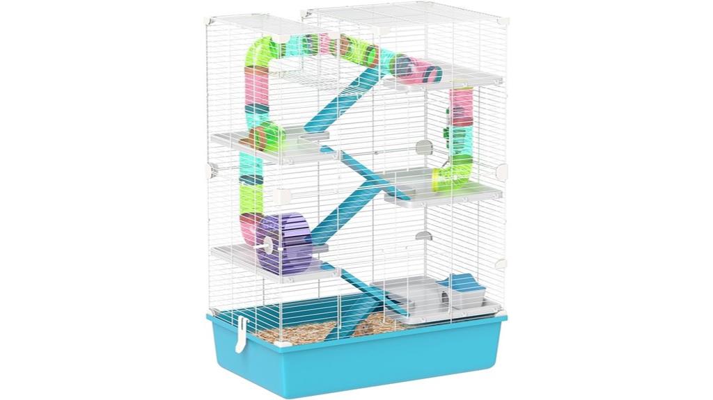 hamster cage with tunnels