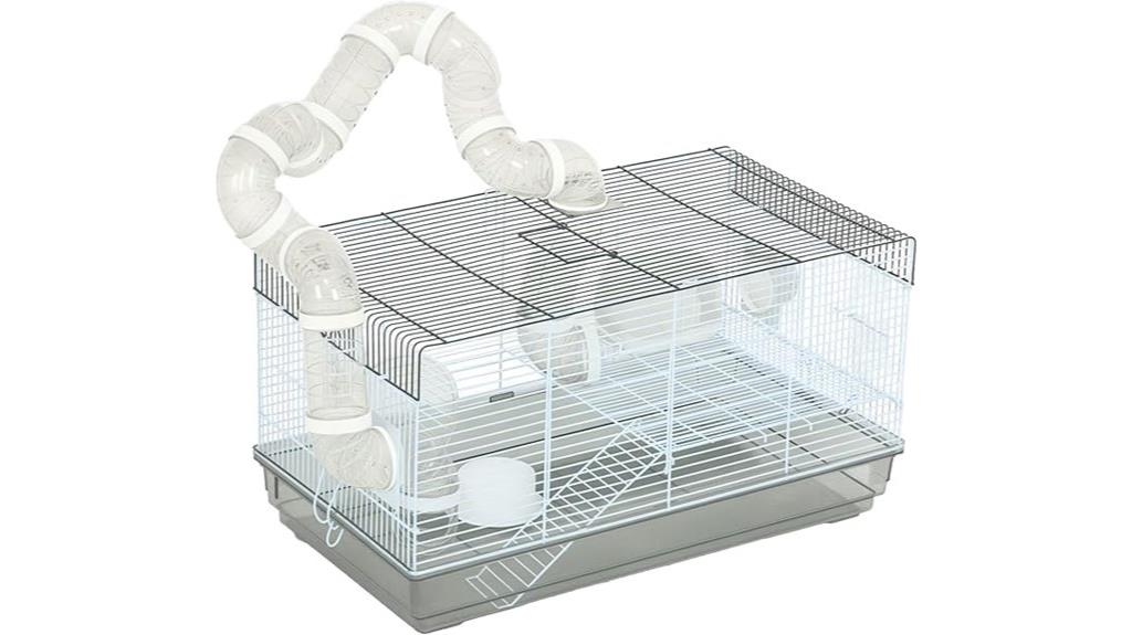 hamster cage with tunnels