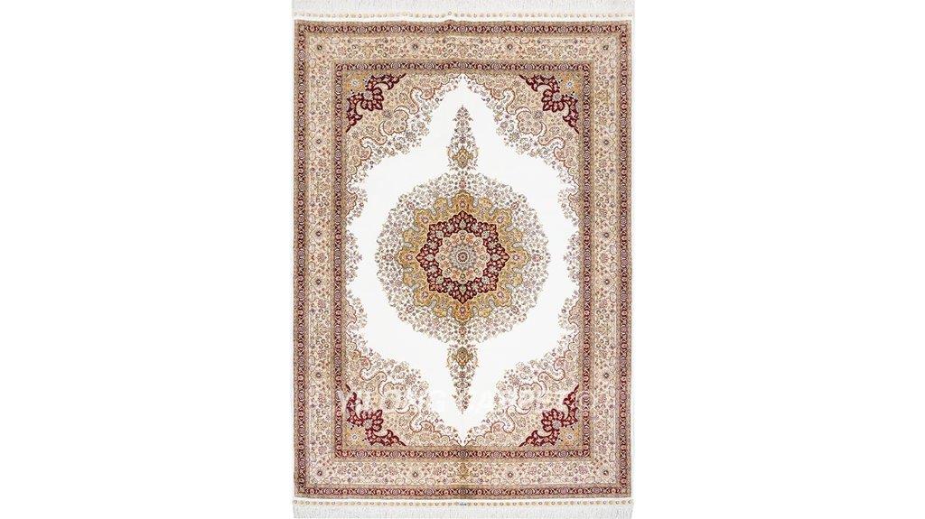 handmade silk area rug