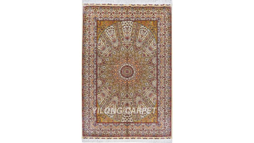 handmade silk rug