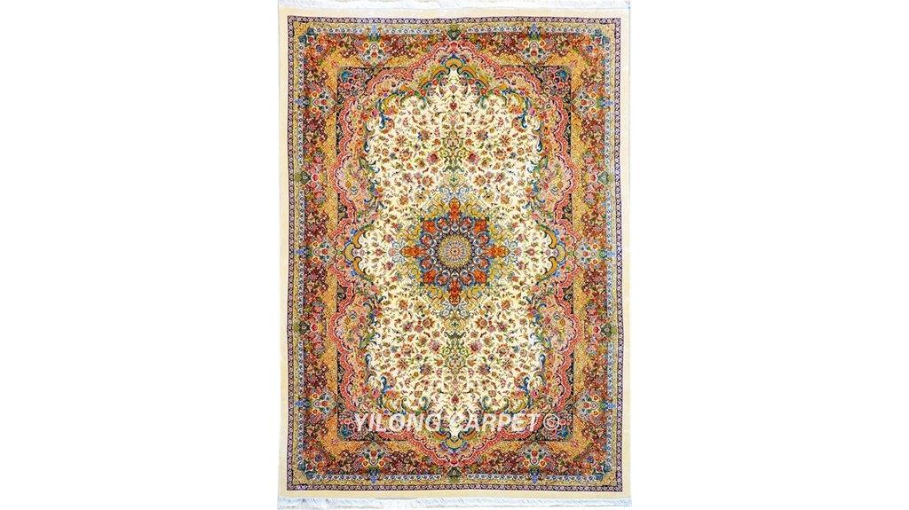 handmade silk rug