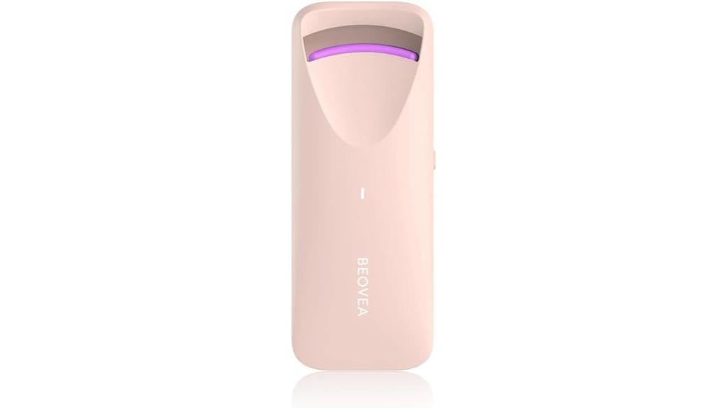 heated eyelash curler with silicone