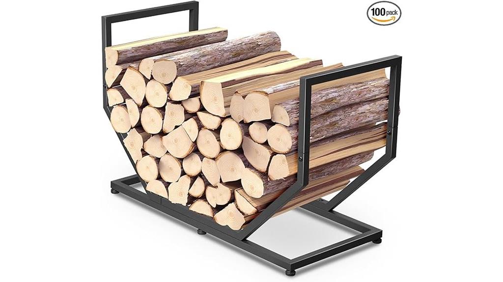 heavy duty 31 inch firewood rack