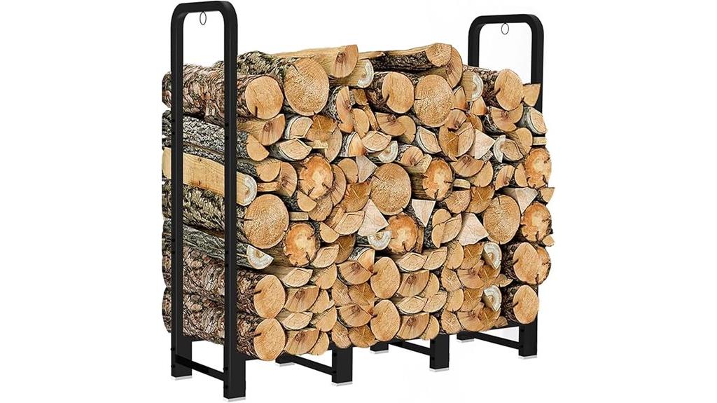 heavy duty firewood rack