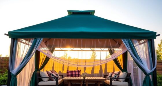 heavy duty gazebo mosquito netting