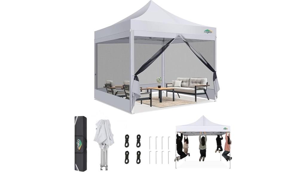 heavy duty pop up tent