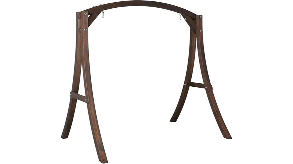 heavy duty wooden swing frame