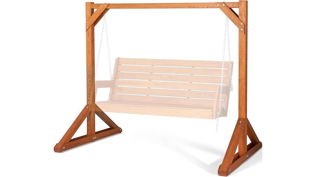 heavy duty wooden swing set