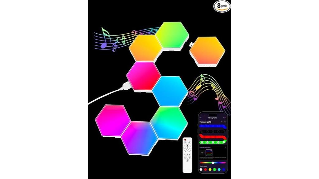 hexagon led light panels