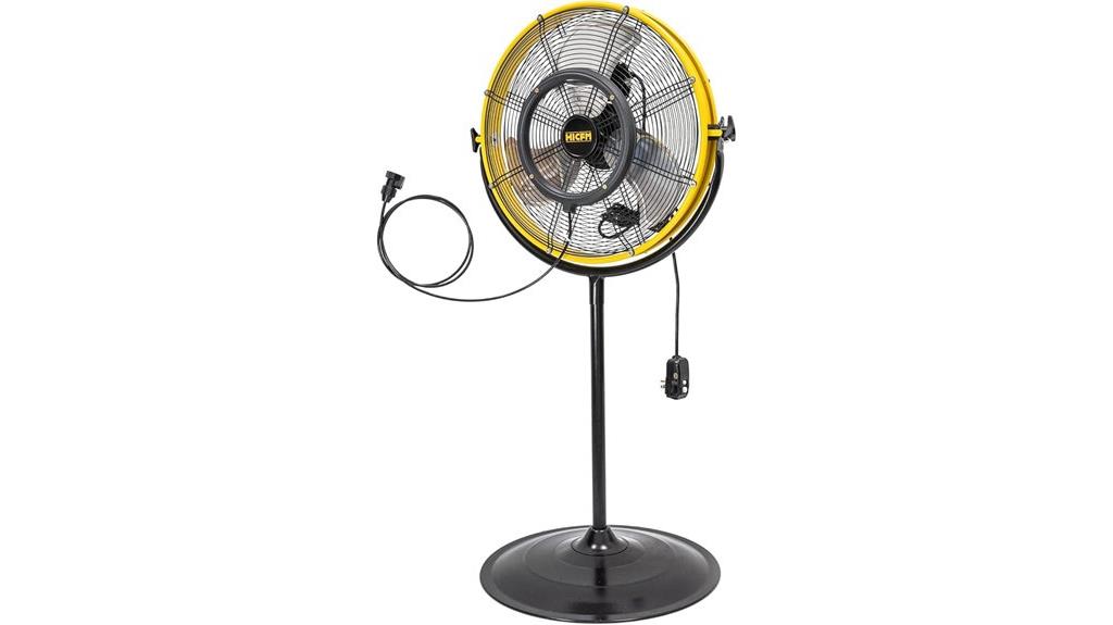 high capacity outdoor misting fan