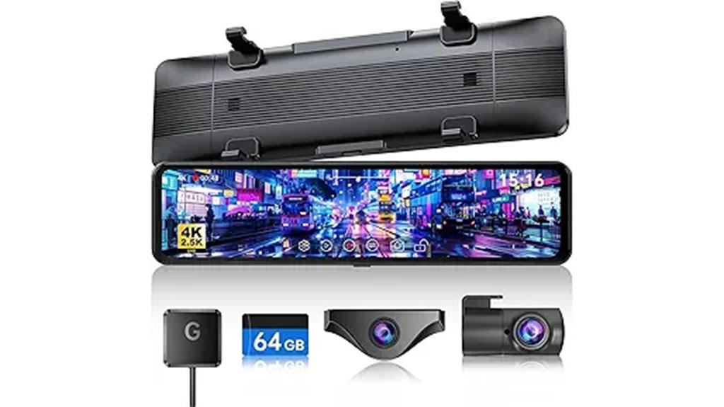 high resolution mirror dash cam