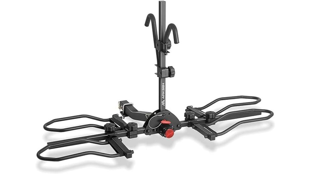 hitch mounted bike rack