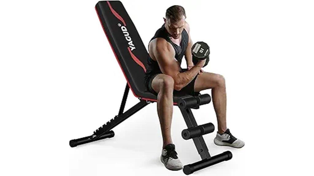home gym adjustable bench